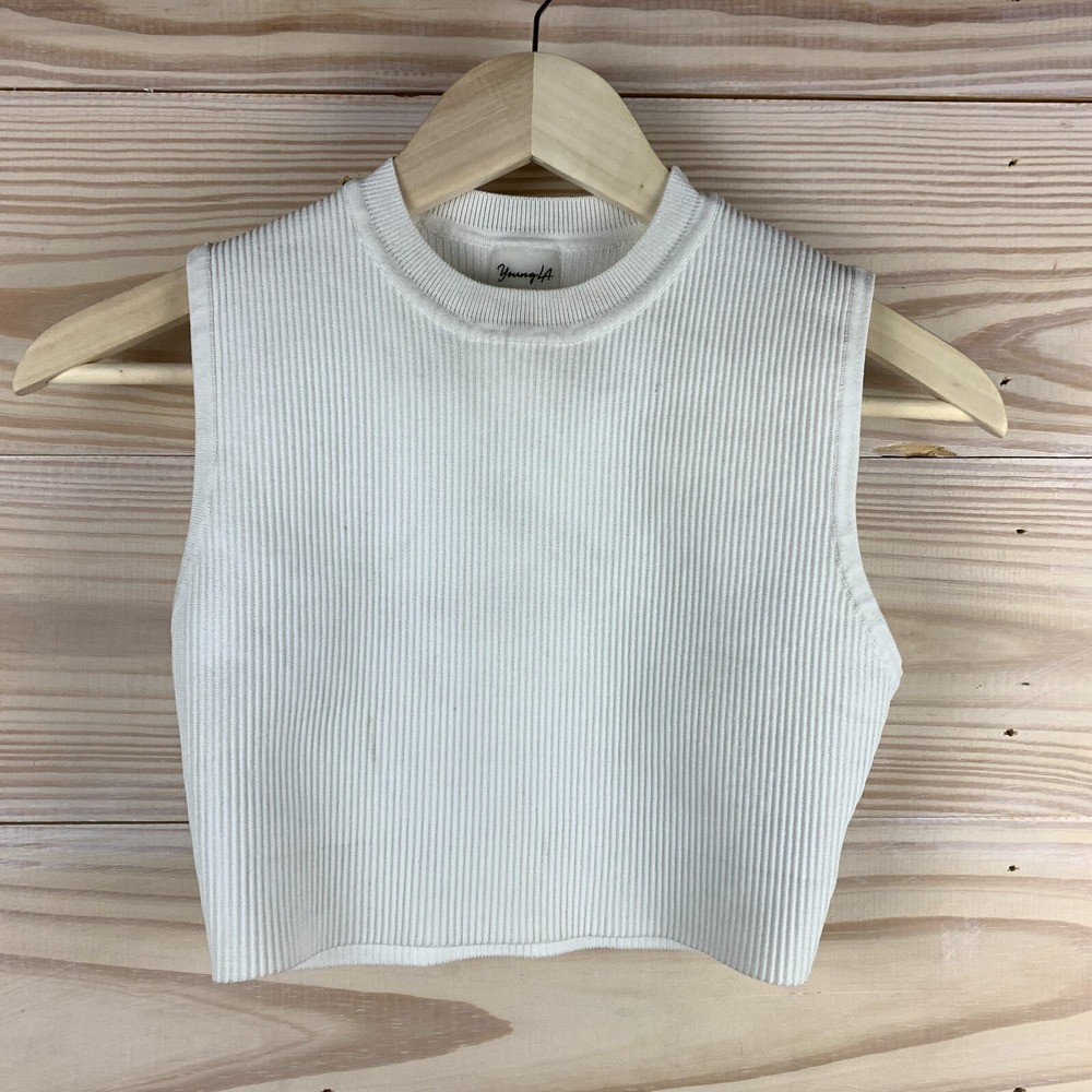 Young LA Top Women Ribbed Cropped Athleisure‎